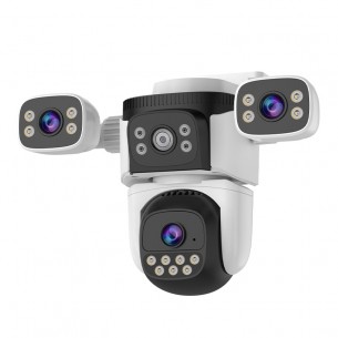 CS621SR Three-Lens WiFi Security Camera 3Views-in-1Screen