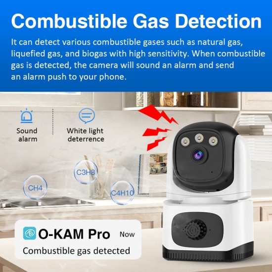 【NewYearDeal】CS995M Indoor Smoke Detection Network Camera for Home Careness