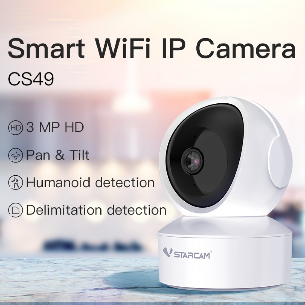 CS49 Smart WIFI Indoor HD PT Home Monitor IP Camera