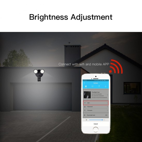 Vstarcam FC2 Outdoor HD 1080P WIFI Floodlight Ip66 Waterproof IP Camera Vstarcam FC2 Outdoor HD 1080P WIFI Floodlight Ip66 Waterproof IP Camera