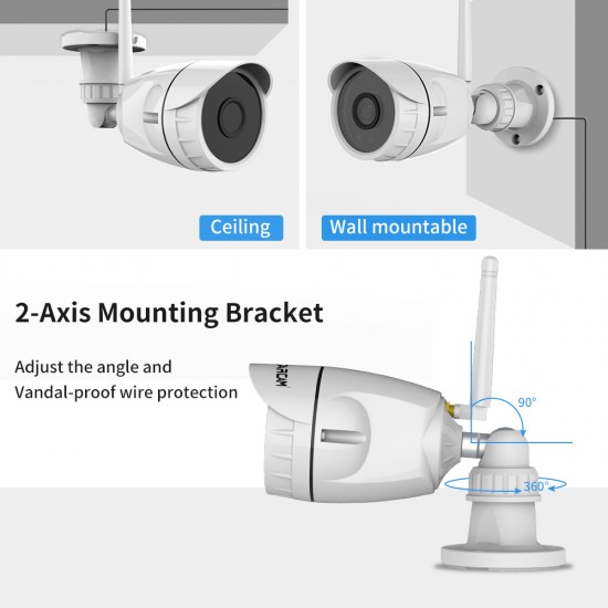 NVR N8209 & 4PCS C17S 1080P Camera NVR Kits NVR N8209 & 4PCS C17S 1080P Camera NVR Kits
