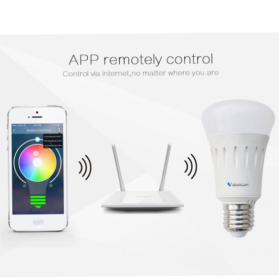 VStarcam WB1 Smart Home WIFI light RGBW color Bulb VStarcam WB1 Smart Home WIFI light RGBW color Bulb