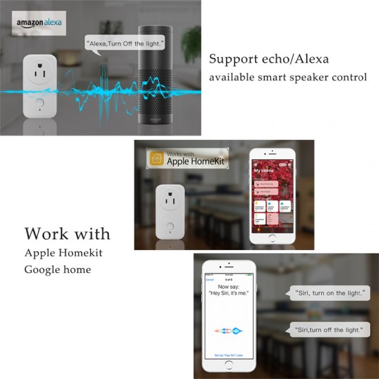 WS2 Smart Plug Outlet Wifi combine with smart home system WS2 Smart Plug Outlet Wifi combine with smart home system