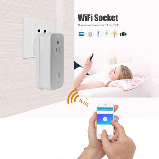 WS2 Smart Plug Outlet Wifi combine with smart home system WS2 Smart Plug Outlet Wifi combine with smart home system