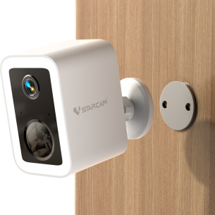 CB554 2K Outdoor Camera with Solar Panel: Designed for Permanent