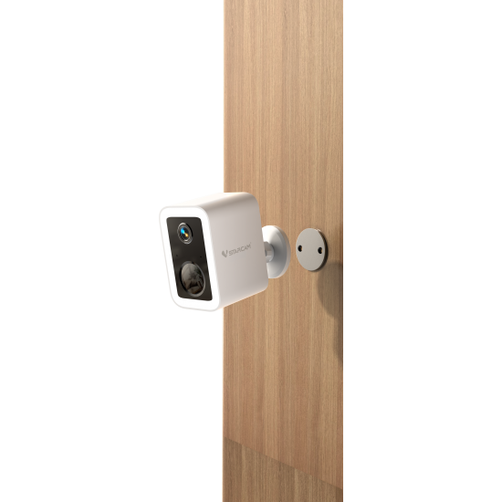 CB554 2K Outdoor Camera with Solar Panel: Designed for Permanent