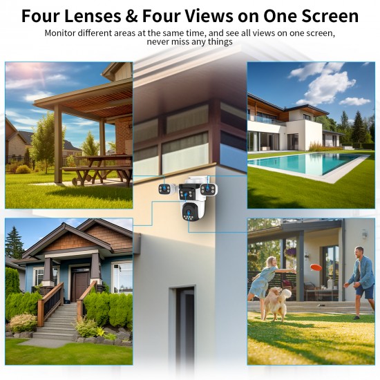 CS621FR Four-Lens Waterproof Security Camera