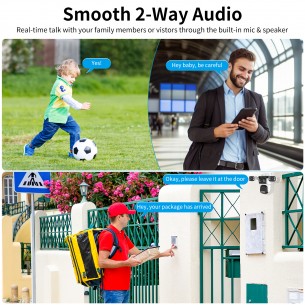 CS621FR Four-Lens Waterproof Security Camera