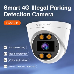 FG882-B 4G LTE Security Camera For Detecting Illegal Parking, Outdoor